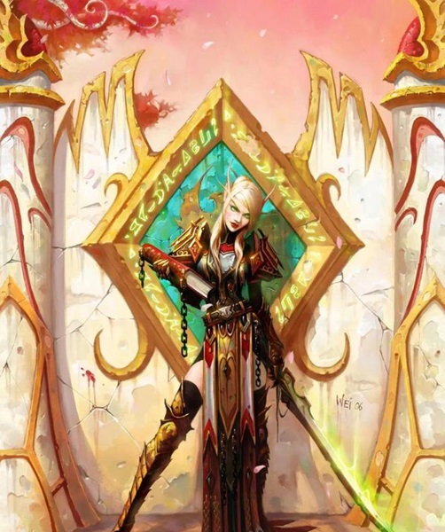 魔兽世界女圣骑士莉亚德琳 美艳与力量的矛盾之躯